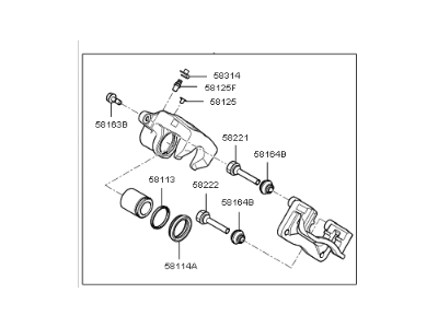 2014 Kia Sorento Brake Caliper - 583102WA01