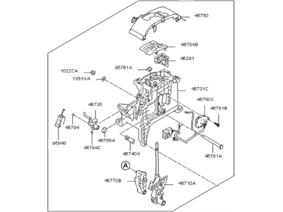 Kia 467001U100 Lever Assembly-Atm