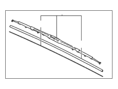 Kia 983501R000 Driver Windshield Wiper Blade Assembly