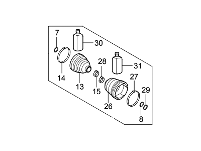 Kia 495933R900 Boot Set