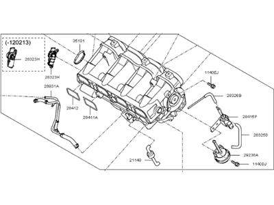 2014 Kia Optima Intake Manifold - 283102G700