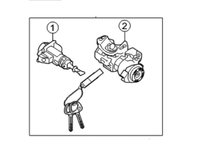 2011 Kia Optima Ignition Lock Cylinder - 819052T020