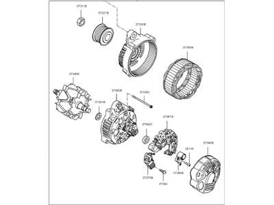 2006 Kia Sedona Alternator - 373003C210