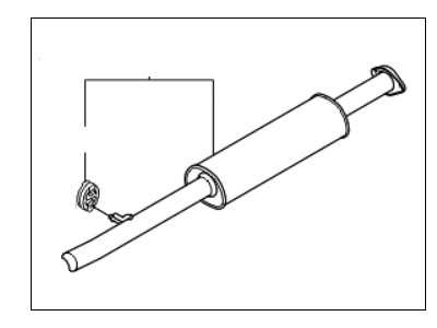 2013 Kia Sportage Exhaust Pipe - 286503W750