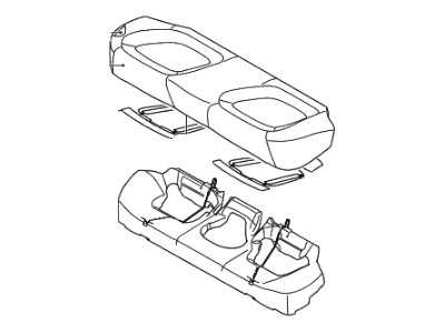 Kia 891004C890MA4 Cushion Assembly-Rear Seat