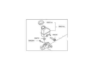 Kia 585101U801 Cylinder Assembly-BRAKEM