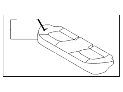 Kia 891012F001293 Cushion Assembly-Rear Seat