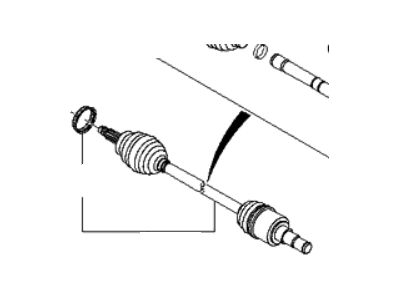 2008 Kia Borrego Axle Shaft - 496002J000