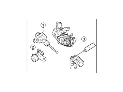 2016 Kia Optima Hybrid Ignition Lock Assembly - 81905D4120