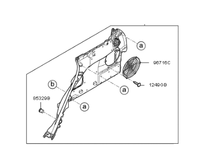 Kia 85730G5110WK Trim Assembly-Luggage Si