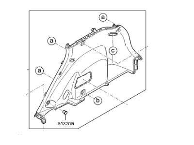 Kia 85740G5310WK Trim Assembly-Luggage Si