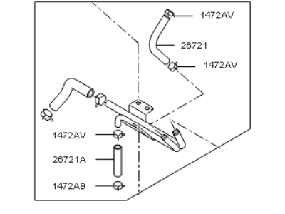 Kia Forte PCV Hose - 289312G100