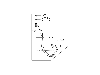 Kia Optima A/C Hose - 97762D5000