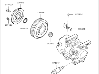 Kia Optima A/C Compressor - 97701C3000