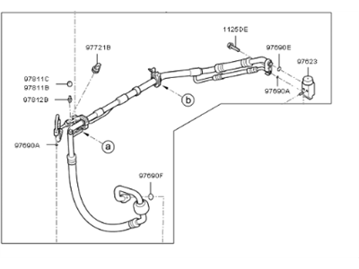 Kia 97775D5050 Suction & Liquid Tube Assembly