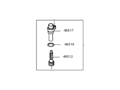 2012 Kia Forte Koup Vehicle Speed Sensor - 4651039100