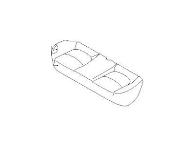 Kia 891602K030ALF Rear Seat Cushion Cover