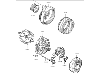 Kia Rondo Alternator - 3730025310