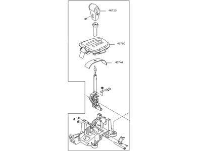 Kia 467002F125VA Lever Complete-Control