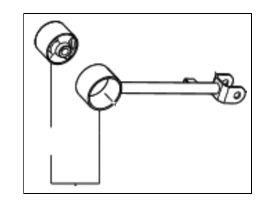 Kia 552803F700 Arm Assembly-Rear Trailing