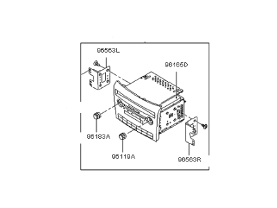 Kia 961903F10594 Audio Assembly