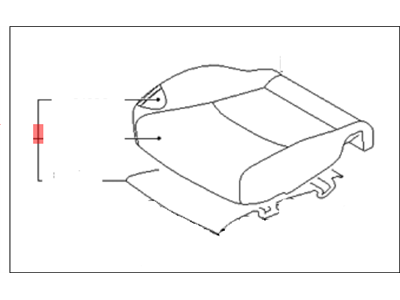 Kia 881072J042ACL Cushion Assembly(W/O Track