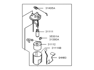 Kia 311102S500 Fuel Pump Complete