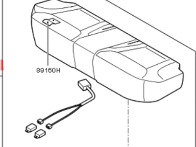 Kia 891003F500716 Cushion Assembly-Rear Seat