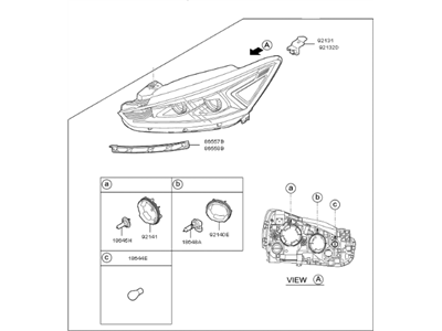 Kia Cadenza Headlight - 92102F6030