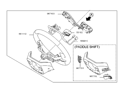 Kia Forte Steering Wheel - 56110A7530D3B