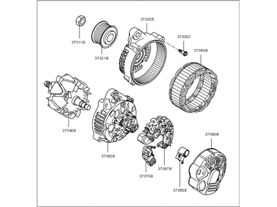 2006 Kia Amanti Alternator - 373003C160