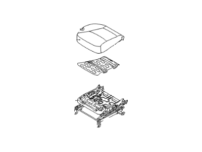 Kia 881051U090LAW Cushion Assembly-Front Seat