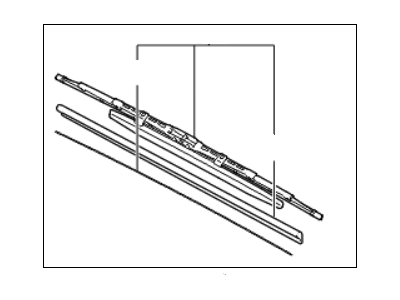 Kia 983503W010 Driver Windshield Wiper Blade Assembly