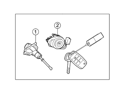 2021 Kia Niro EV Ignition Lock Assembly - 81905G5120