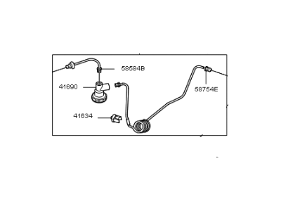 Kia Forte Koup Clutch Hose - 416311M300