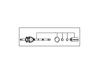 Kia 495911F400 Joint Set-Outer,RH