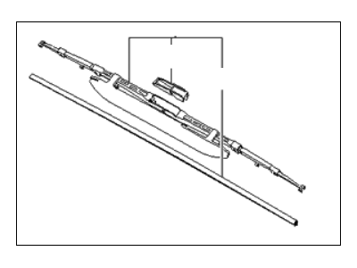 Kia 983501G000 Driver Windshield Wiper Blade Assembly