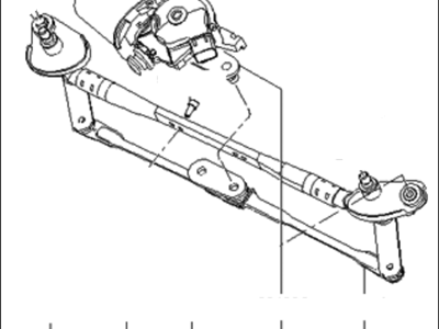 Kia 981001G000 Windshield Wiper Motor & Link Assembly