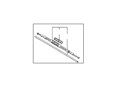 Kia 983602F000 Passeger Windshield Wiper Blade Assembly