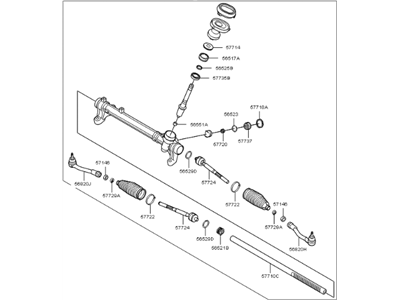 Kia 56500C5101 Gear Assembly-Steering