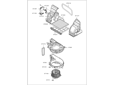 Kia 971001G402 Blower Unit