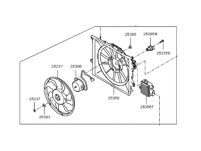 2016 Kia Forte Fan Shroud - 253803X100