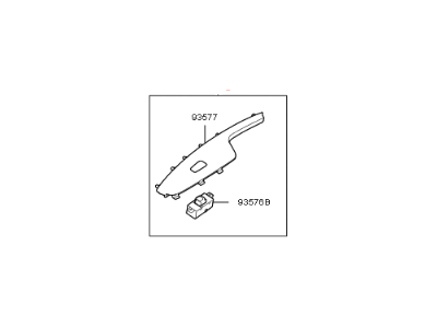 Kia 93575D5020AK5 Power Window Assist Switch Assembly