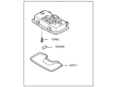 Kia 928503R010UP Lamp Assembly-Room