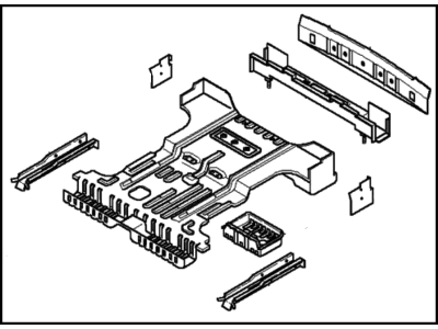 Kia 0K08E53700A Floor Assembly-Rear