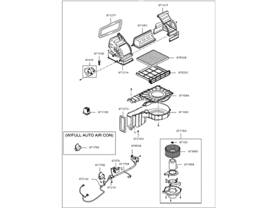 Kia 972062F050 Blower Unit