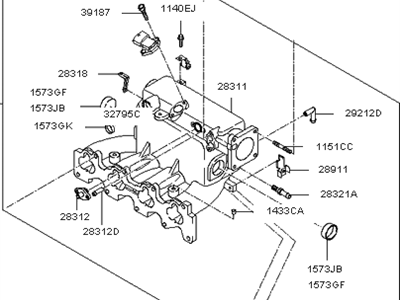 Kia Spectra5 SX Intake Manifold - 2831023890