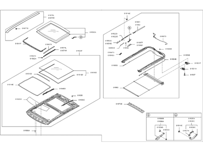 Kia 81600B2300BF3 Sunroof Assembly