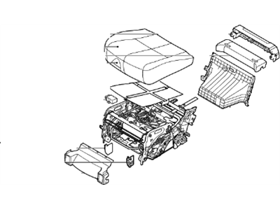 Kia 89100A9080DLF Cushion Assembly-2ND Seat