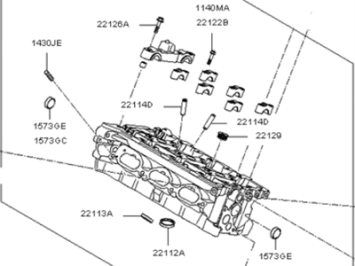 2006 Kia Sorento Cylinder Head - 221103C550A